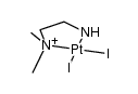 cis-(N,N-dimethyl-ethylenediamine)diiodoplatinum(II) Structure