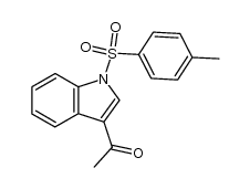 3-acetyl-N-tosylindole Structure
