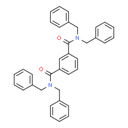 1,3-Benzenedicarboxamide, N,N,N',N'-tetrakis(phenylmethyl)- Structure