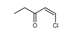 (Z)-1-chloropent-1-en-3-one Structure