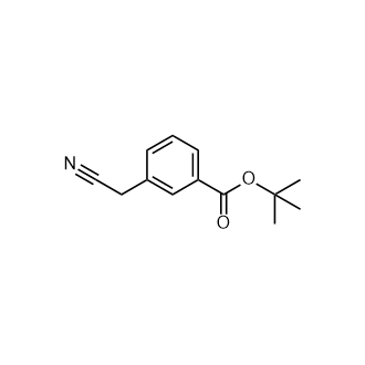 3-(氰基甲基)苯甲酸叔丁酯结构式