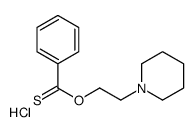 O-(2-piperidin-1-ium-1-ylethyl) benzenecarbothioate,chloride Structure