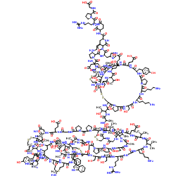 α-金环蛇毒结构式
