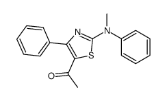 1-[2-(N-methylanilino)-4-phenyl-1,3-thiazol-5-yl]ethanone结构式