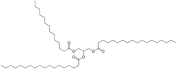 glyceryl 1,2-rac-distearate-3-myristate Structure