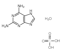 1H-Purine-2,6-diamine sulfate (2:1) monohydrate Structure