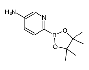6-(4,4,5,5-四甲基-1,3,2-二噁硼烷-2-基)吡啶-3-胺结构式