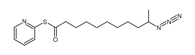 S-pyridin-2-yl 10-azidoundecanethioate结构式