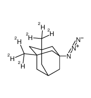 1-Azido-3,5-dimethyladamantane-d6 Structure