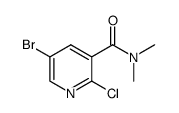 5-bromo-2-chloro-n,n-dimethyl-3-pyridinecarboxamide Structure