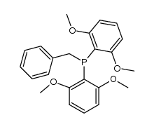 benzylbis(2,6-dimethoxyphenyl)phosphine Structure