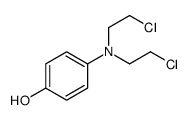 N,N-双(2-氯乙基)-4-羟基苯胺结构式