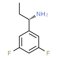 (S)-1-(3,5-二氟苯基)丙-1-胺结构式