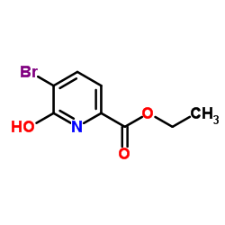 5-溴-6-羟基吡啶甲酸乙酯结构式