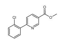 6-(2-chloro-phenyl)-nicotinic acid methyl ester结构式