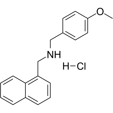 (4-甲氧基苄基)(1-萘基甲基)胺盐酸盐结构式