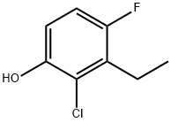 2-chloro-3-ethyl-4-fluorophenol结构式