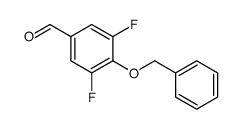 4-(苄氧基)-3,5-二氟苯甲醛结构式