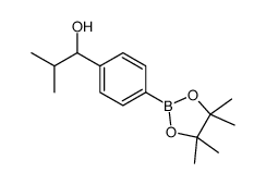 2-甲基-1-(4-(4,4,5,5-四甲基-1,3,2-二氧硼杂环戊烷-2-基)苯基)丙-1-醇结构式
