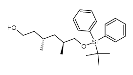 (3S,5S)-6-(tert-butyldiphenylsilyloxy)-3,5-dimethylhexan-1-ol Structure