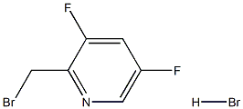 2-(bromomethyl)-3,5-difluoropyridine hydrobromide结构式