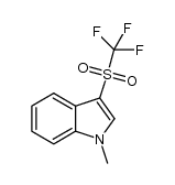 1-methyl-3-(trifluoromethanesulfonyl)-1H-indole结构式