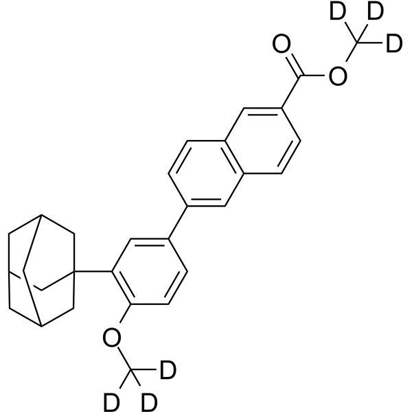 Adapalene-d6 Methyl Ester结构式