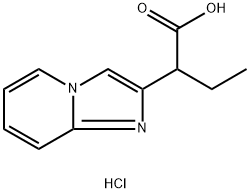 2-咪唑并[1,2-A]吡啶-2-基丁酸盐酸盐结构式