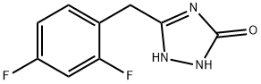 3-(2,4-二氟苄基)-1H-1,2,4-三唑-5(4H)-酮结构式