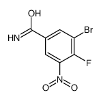 3-bromo-4-fluoro-5-nitrobenzamide Structure