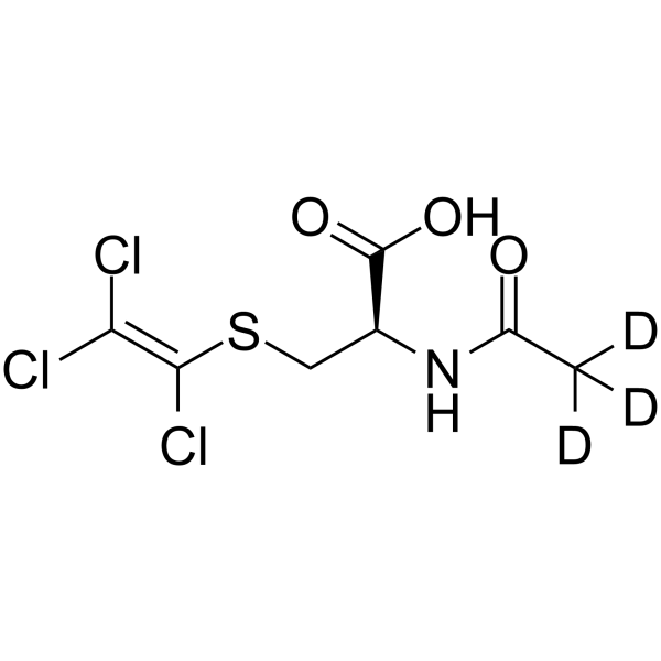 N-Acetyl-S-(trichlorovinyl)-L-cysteine-d3 Structure
