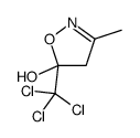 3-methyl-5-(trichloromethyl)-4H-1,2-oxazol-5-ol结构式