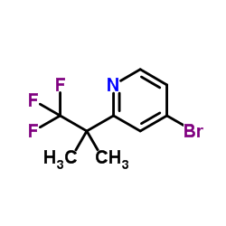 4-溴-2-(1,1,1-三氟-2-甲基丙烷-2-基)吡啶结构式