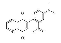 6-[4-(dimethylamino)-2-prop-1-en-2-ylphenyl]quinoline-5,8-dione Structure