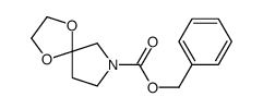 1,4-二噁-7-氮杂螺[4.4]壬烷-7-羧酸苄醇结构式