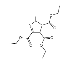 3,4,5-triethyl 4,5-dihydro-1H-pyrazole-3,4,5-tricarboxylate结构式