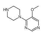 5-甲氧基-4-(哌嗪-1-基)嘧啶结构式