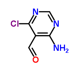 4-Amino-6-chloro-5-pyrimidinecarbaldehyde structure