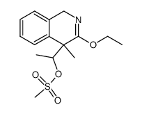 1-(3-ethoxy-4-methyl-1,4-dihydroisoquinolin-4-yl)ethyl methanesulfonate Structure