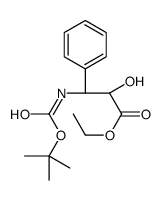 N-(t-Boc)-3-苯基异丝氨酸乙酯结构式