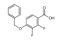 4-苄氧基-2,3-二氟苯甲酸结构式