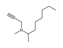 N-methyl-N-prop-2-ynyloctan-2-amine结构式