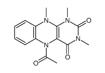 Benzo[g]pteridine-2,4(1H,3H)-dione,5-acetyl-5,10-dihydro-1,3,10-trimethyl- structure