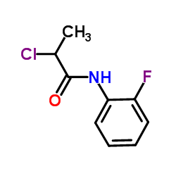 2-Chloro-N-(2-fluorophenyl)propanamide Structure