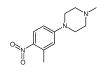 1-methyl-4-(3-methyl-4-nitrophenyl)piperazine Structure