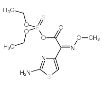 Diethyl thiophosphoril (Z)-(2-aminothiazol-4-yl)-(methoxyimino)acetate Structure