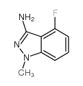 3-氨基-4-氟-1-甲基吲唑结构式