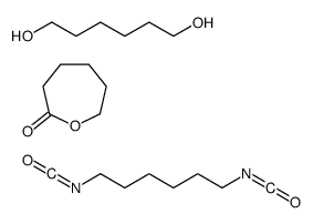 1,6-diisocyanatohexane,hexane-1,6-diol,oxepan-2-one Structure