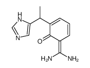 6-(diaminomethylidene)-2-[1-(1H-imidazol-5-yl)ethyl]cyclohexa-2,4-dien-1-one Structure
