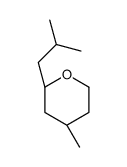 (2S,4S)-4-methyl-2-(2-methylpropyl)oxane Structure